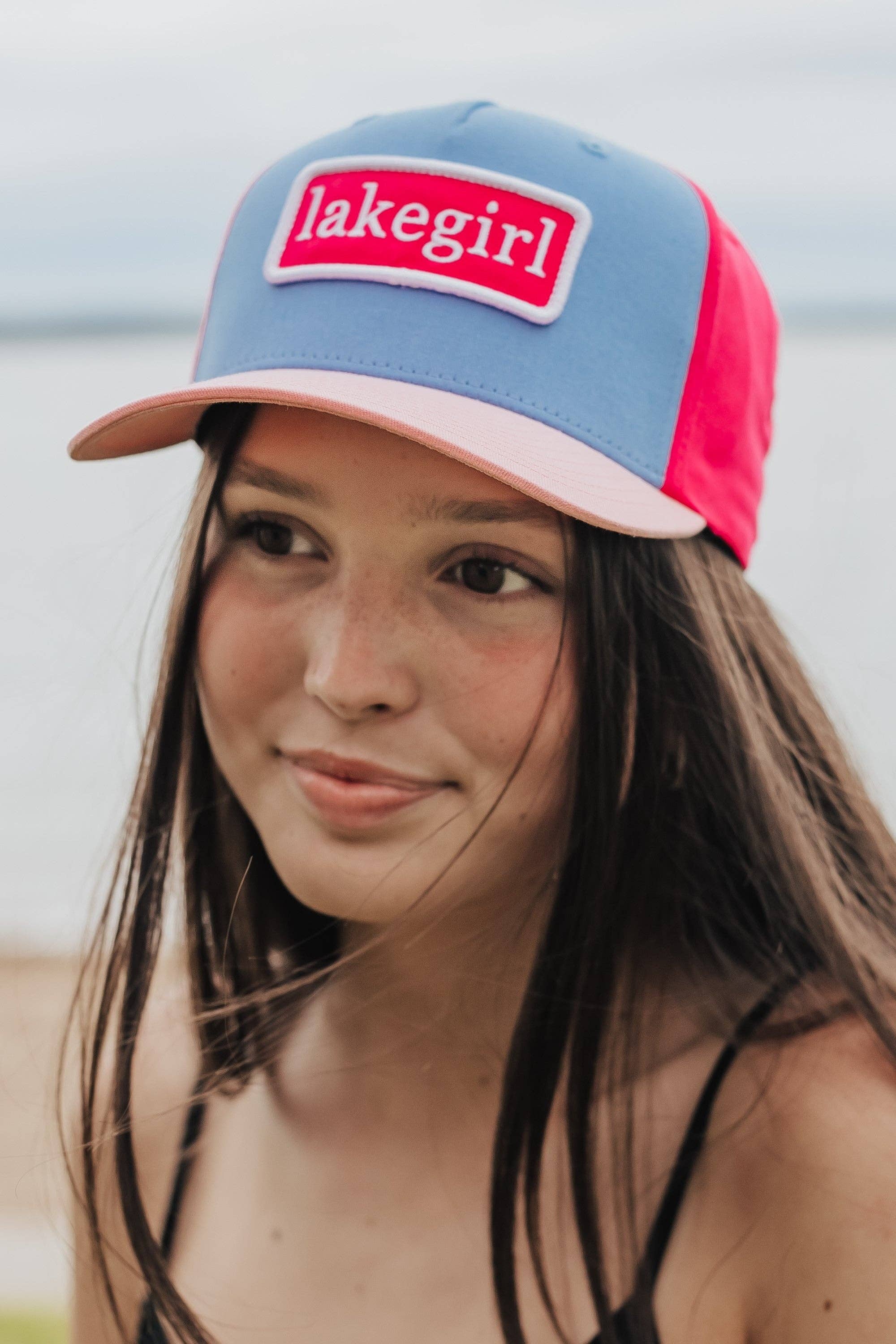Lakegirl Pink Cotton Twill Baseball Hat