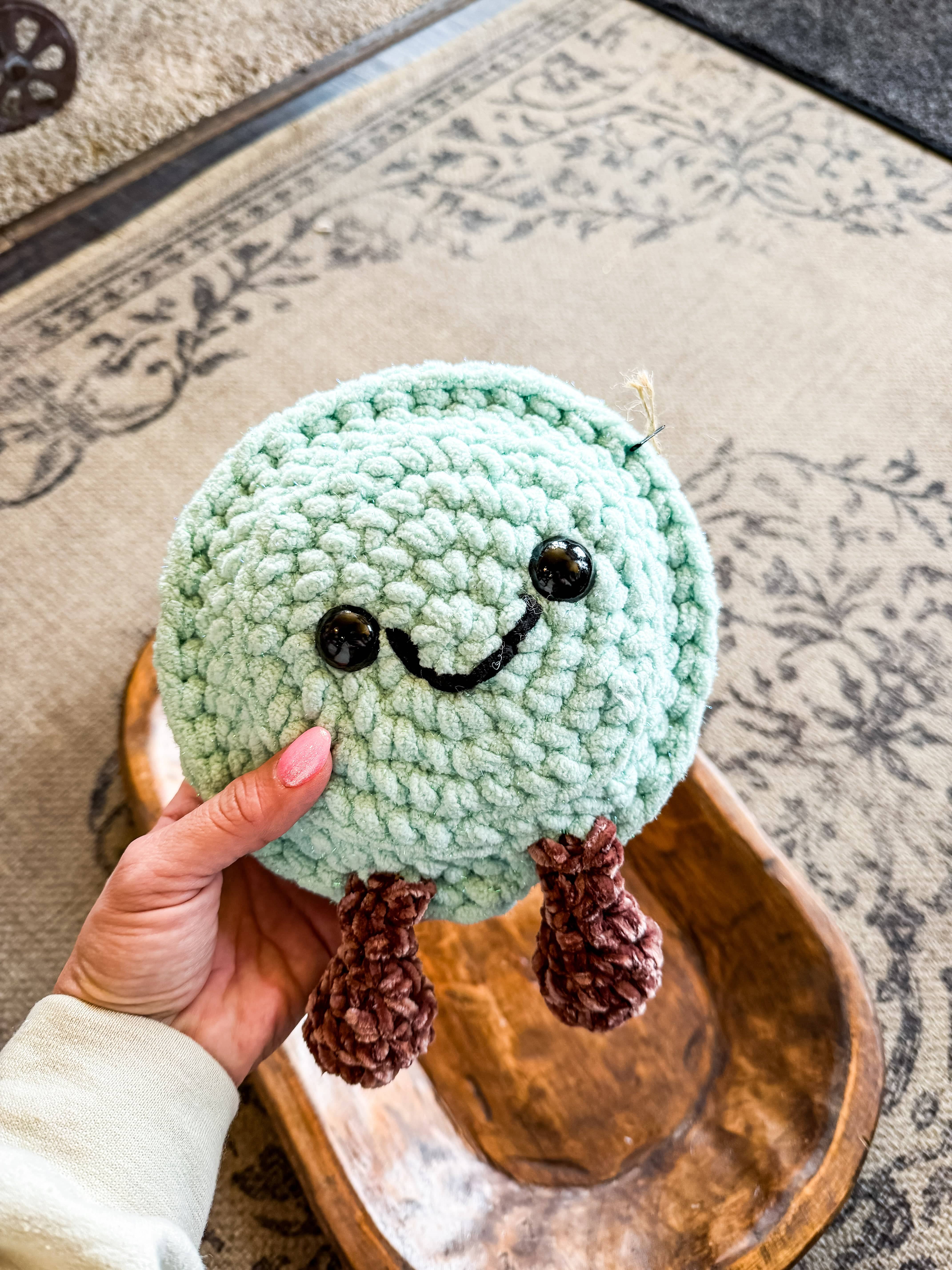 CMS #613 Large Hand Crochet Macaroon