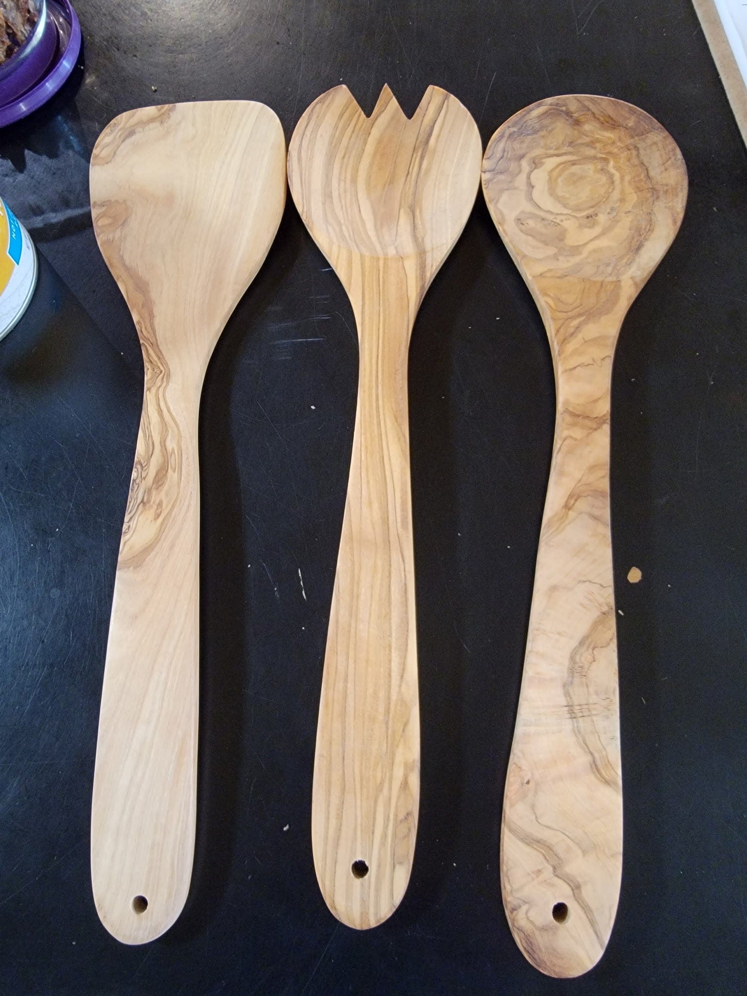 Humble Roots Boutique Large Handmade Olive Wood Utensils