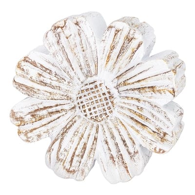 WT Collection Seasonal Decor Large Wood Resin Flower