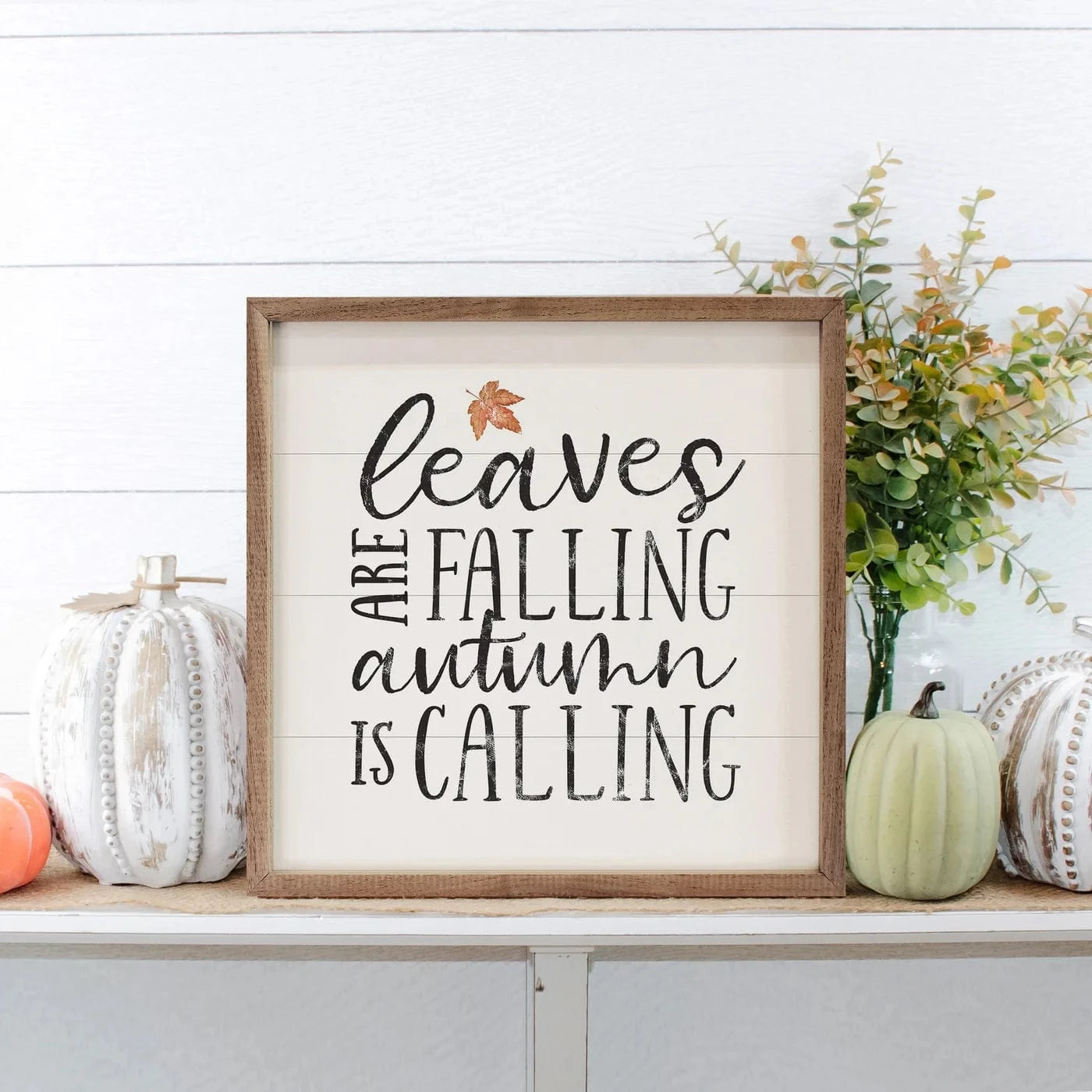 Kendrick Home Home Decor Leaves Are Falling Sign