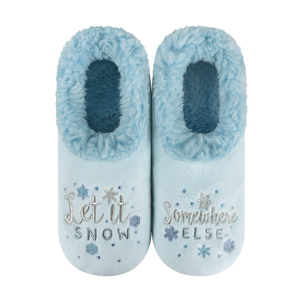 Snoozies Slippers Let It Snow Somewhere Else Snoozies Slippers