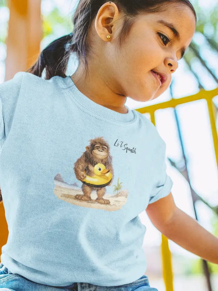 Lil' Squatch Toddler T-shirt Light Blue