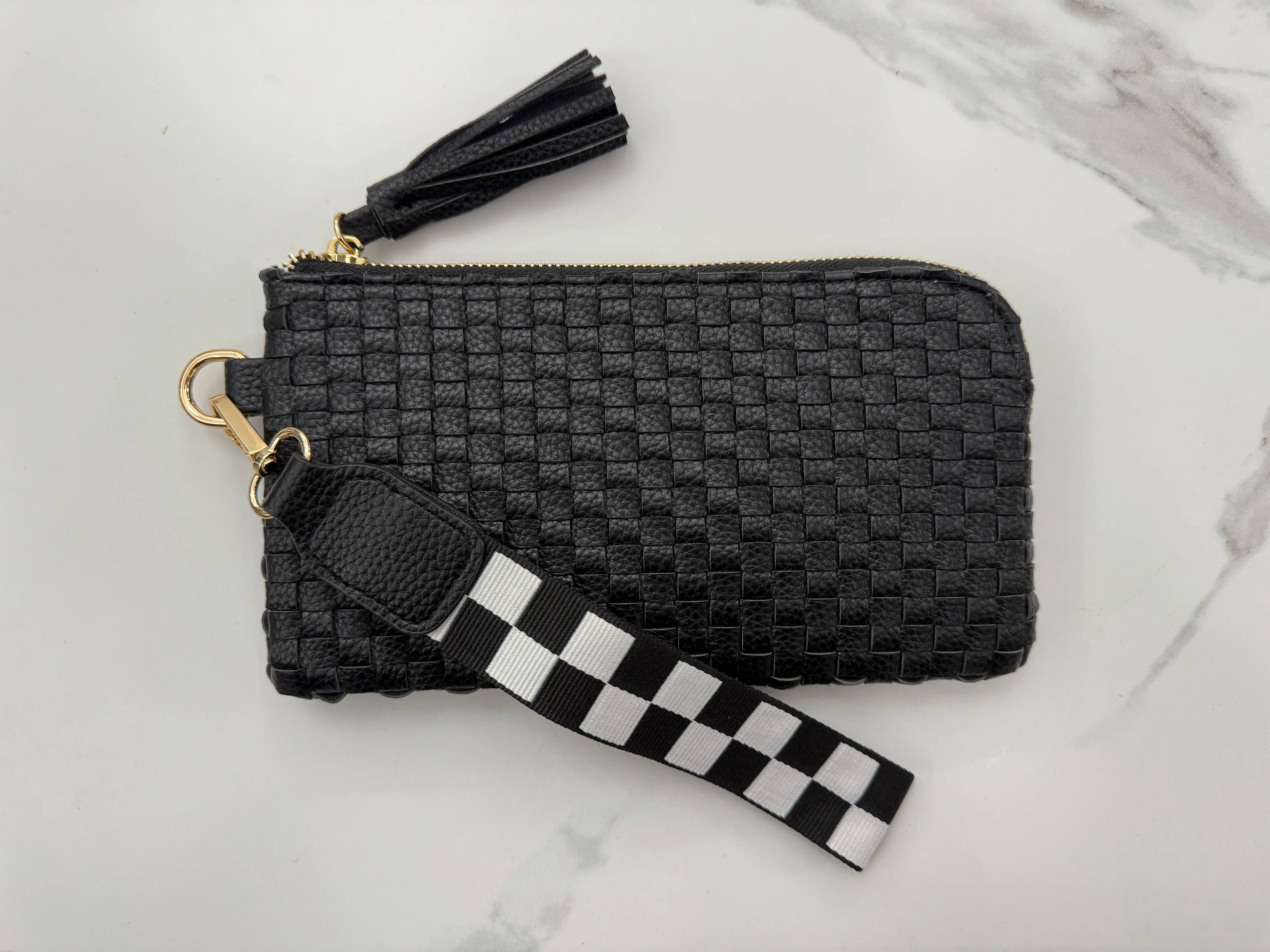 Lila Woven Wallet Wristlet