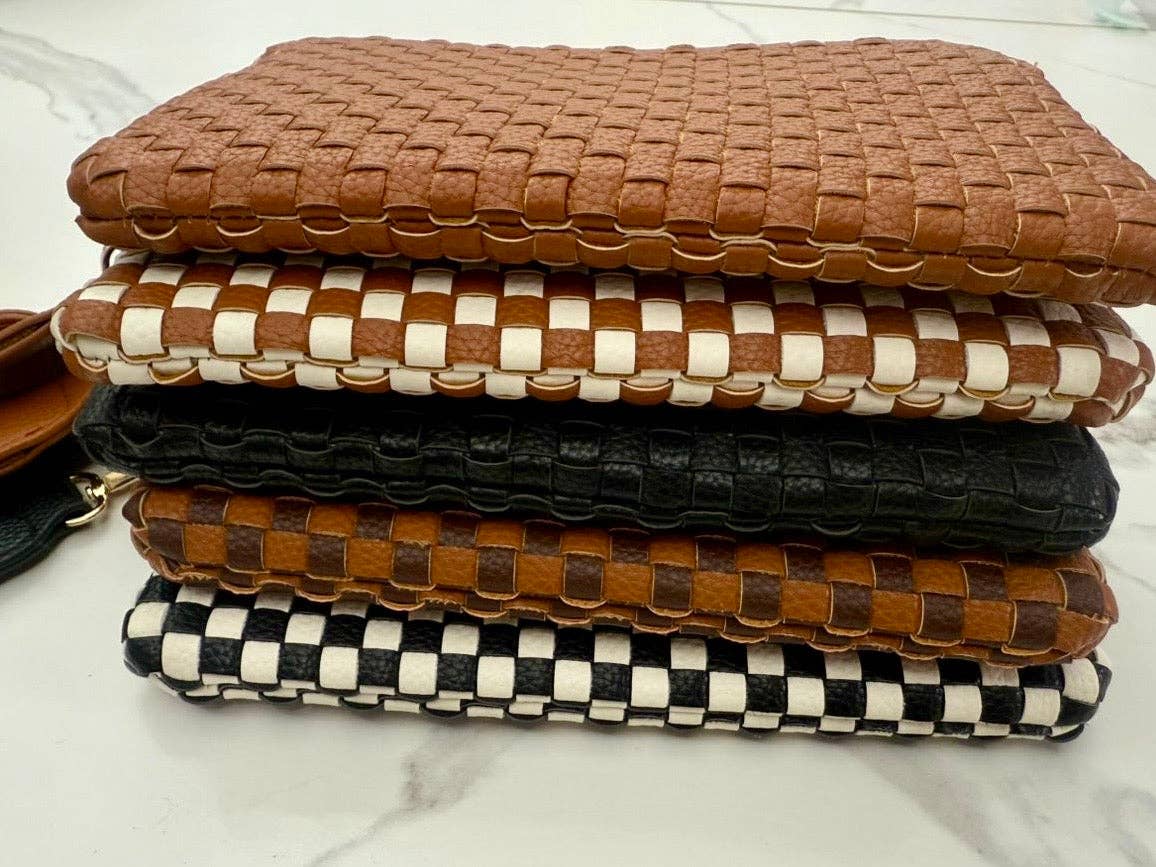 Lila Woven Wallet Wristlet