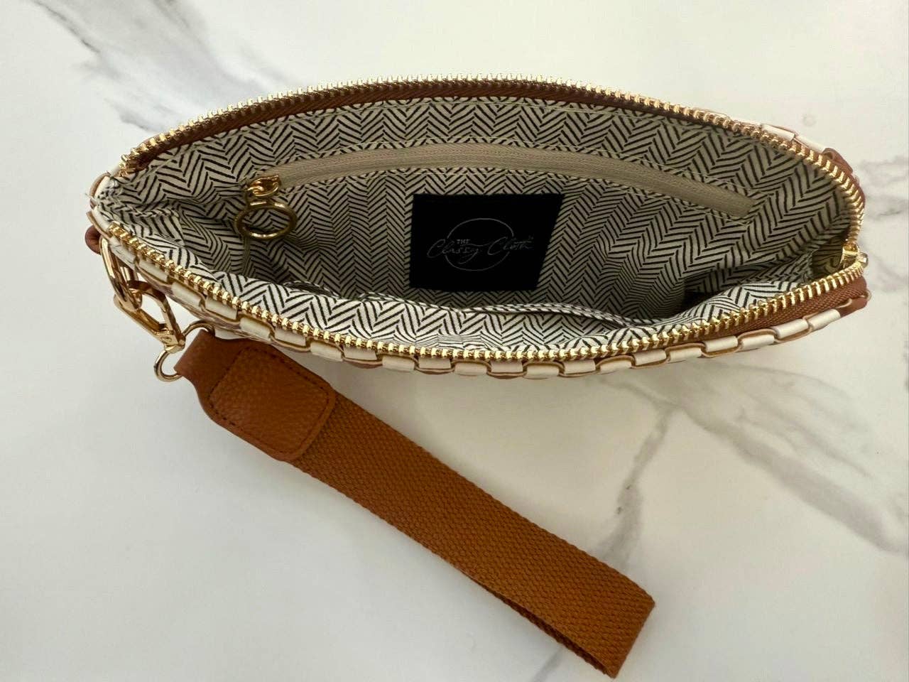 Lila Woven Wallet Wristlet