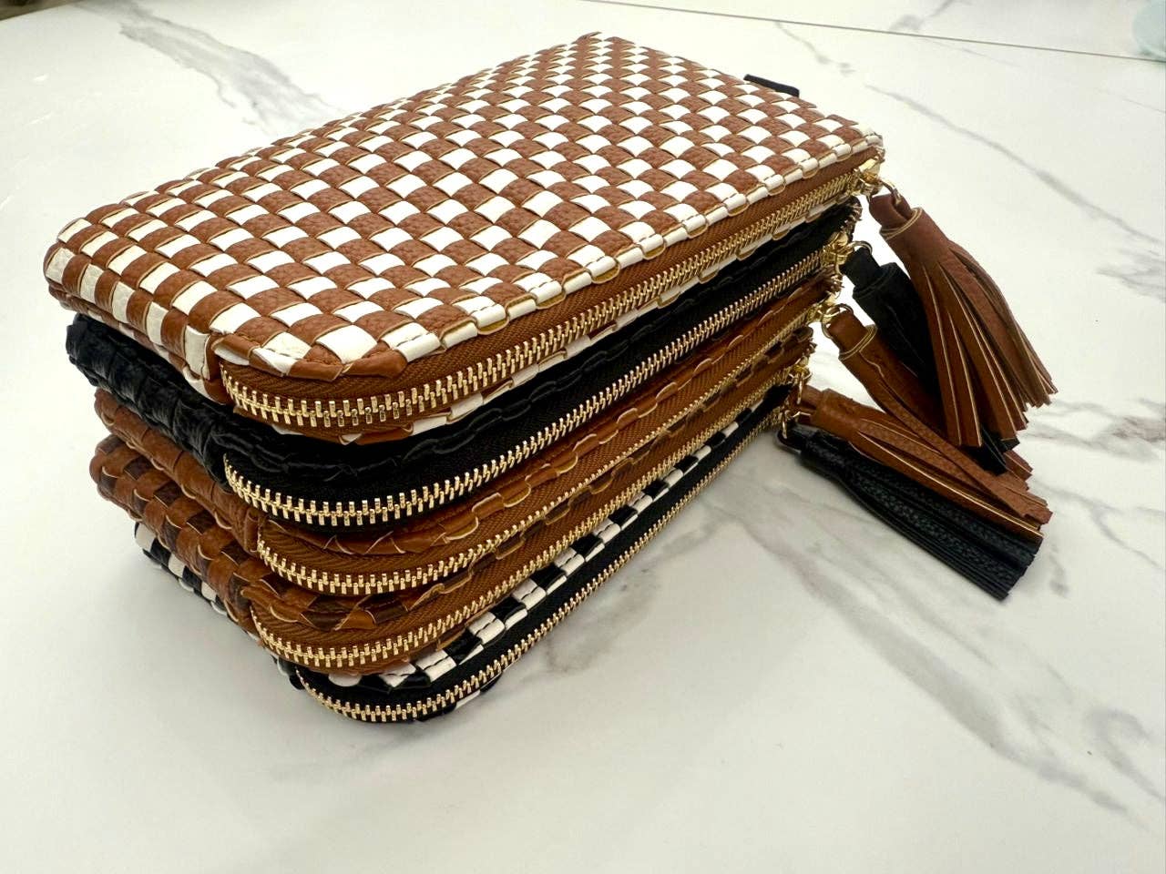 Lila Woven Wallet Wristlet