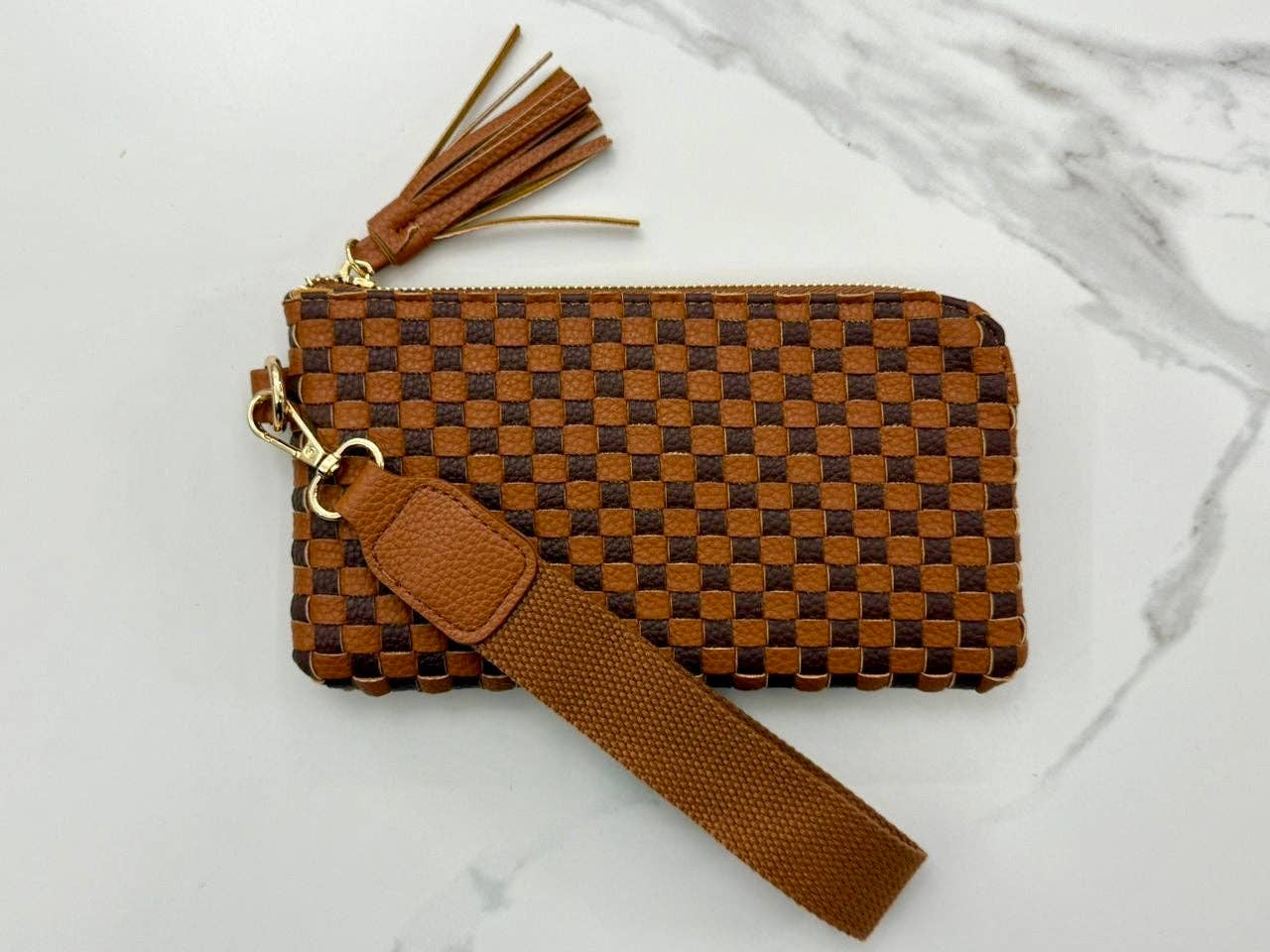 Lila Woven Wallet Wristlet