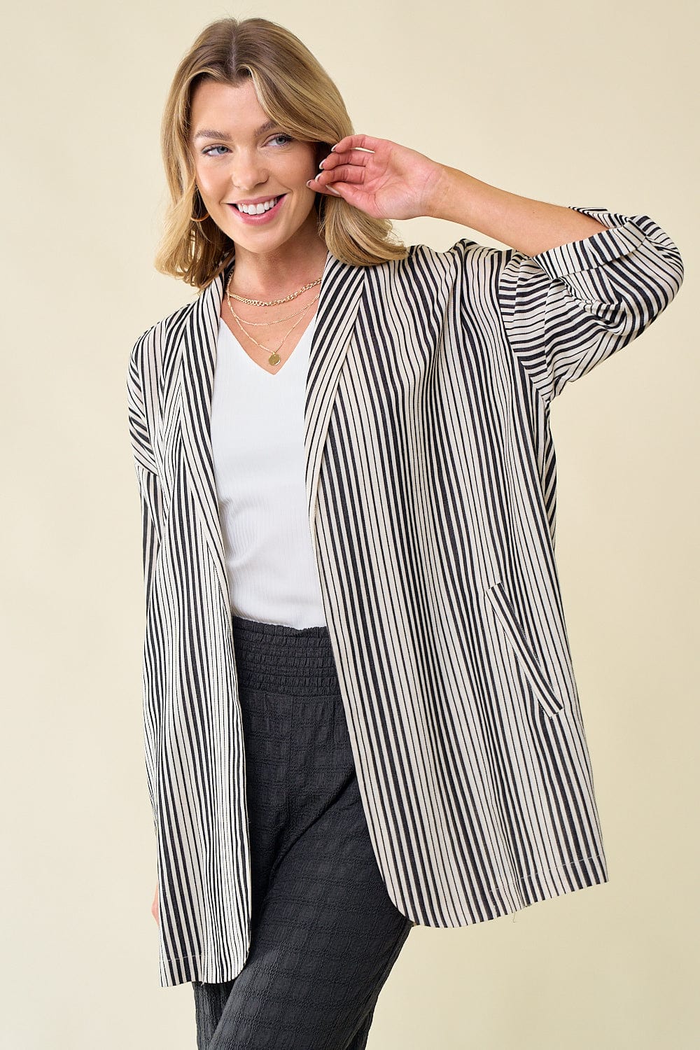 Linen Stripe Jacket