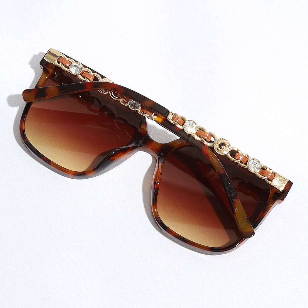 Fashion City sunglasses Linked Rhinestone Sunglasses