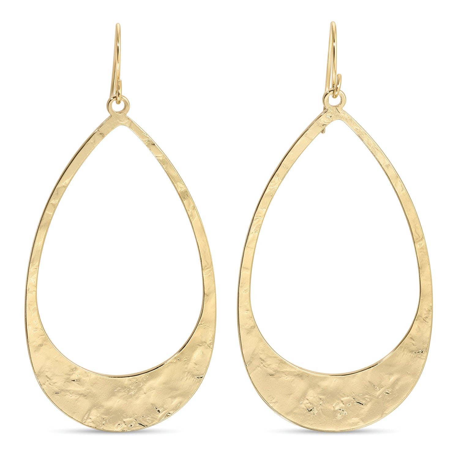 Splendid Iris Earrings Long Gilded Contemporary Teardrop Earrings