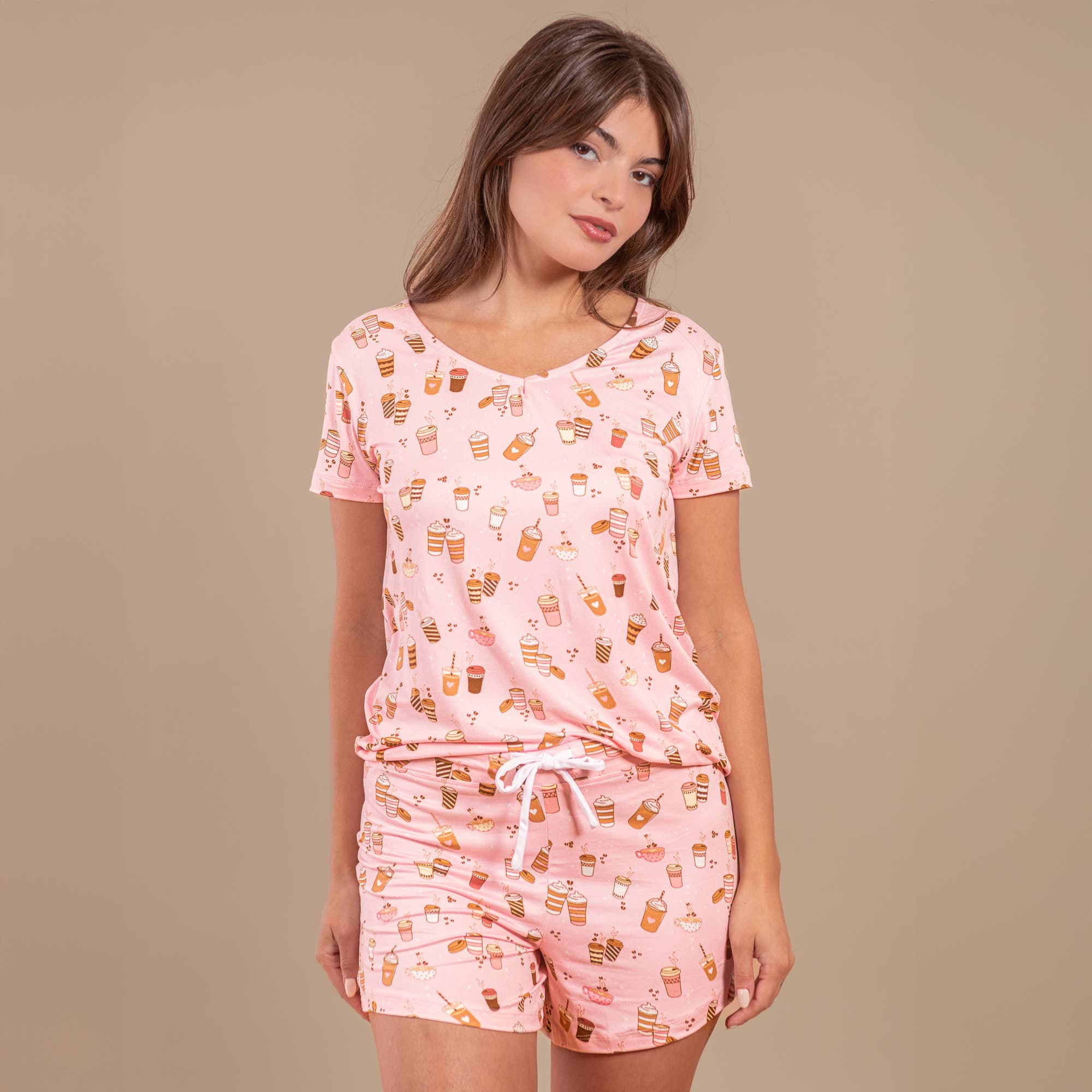 Love At First Sip Pajama Shorts