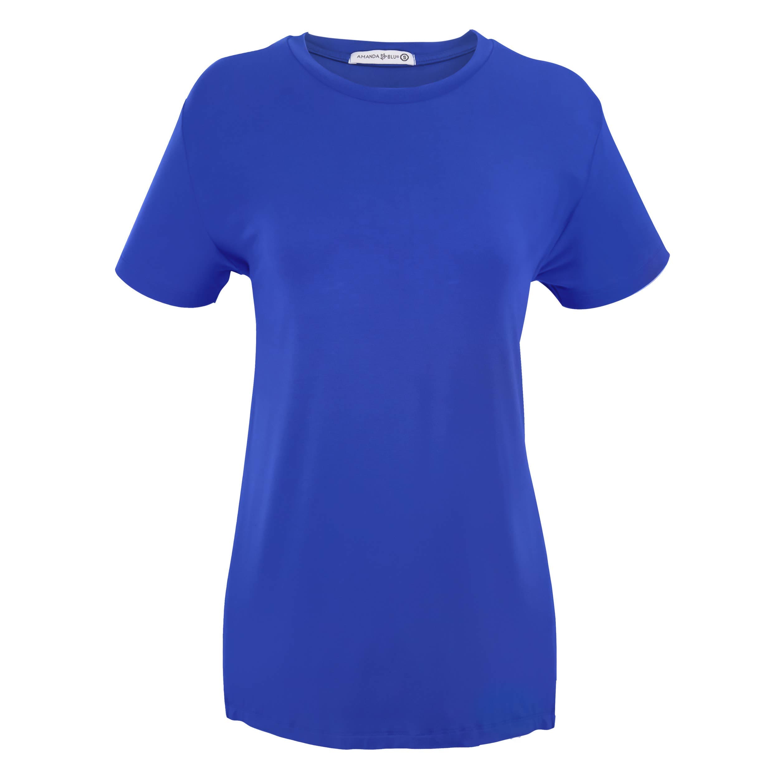 Amanda Blu T-Shirt True Blu / Small Luxe Crew Neck Lounge Tee
