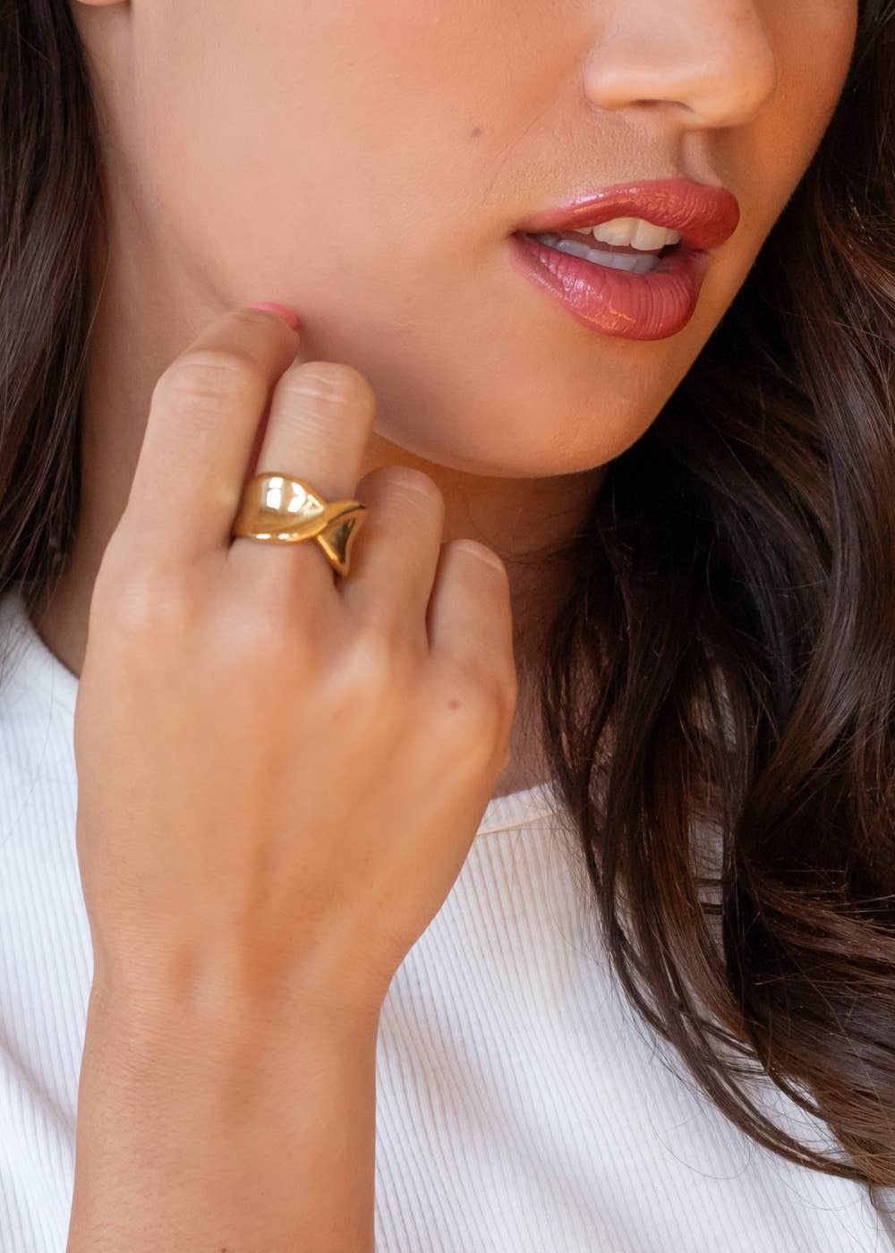 Panache Apparel Co. Luxe Gold Single Twist Ring