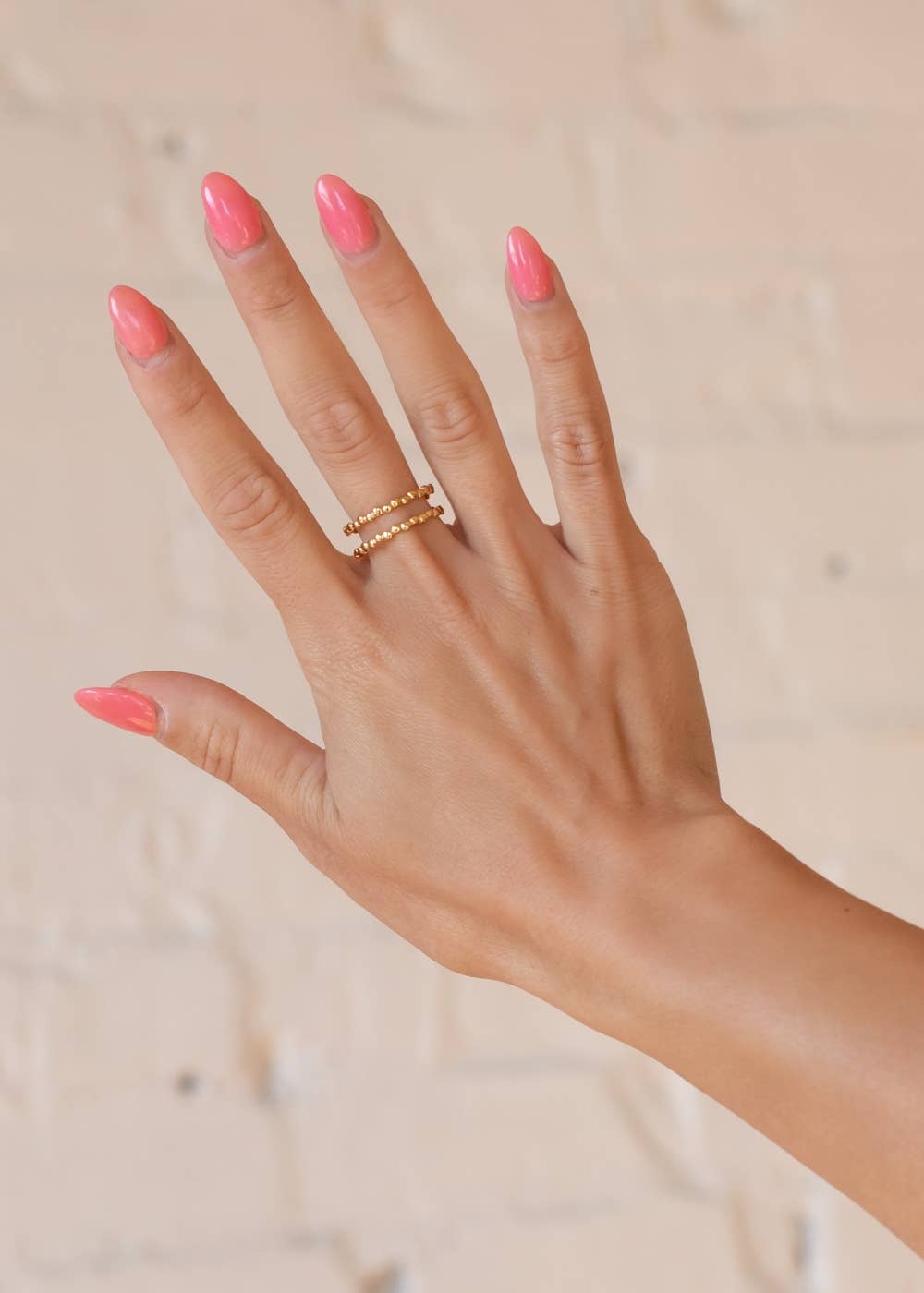 Panache Apparel Co. Luxe Gold Textured Double Strand Ring