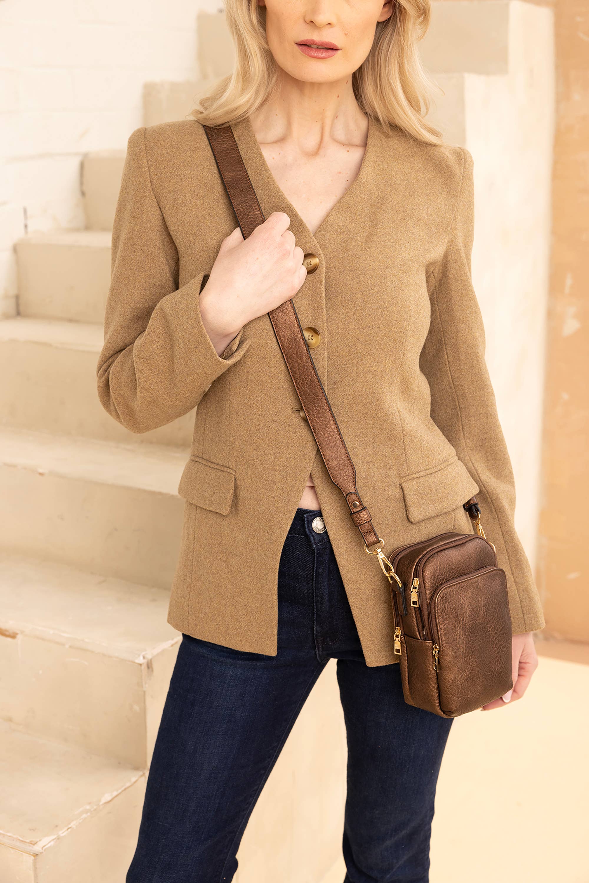 Parker 3 Compartment Crossbody w/ Pouch