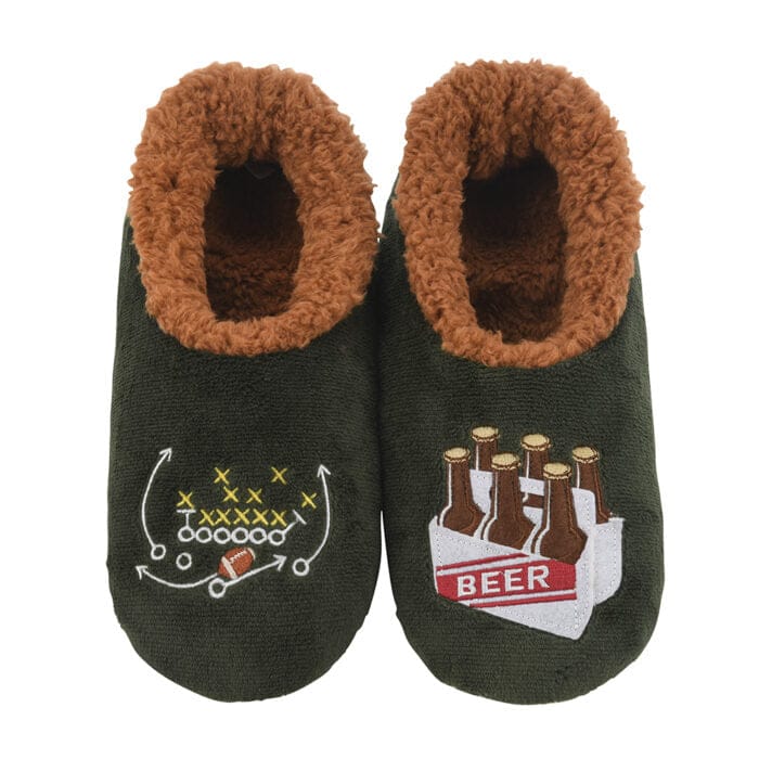 Snoozies Slippers Men's Football & Beer Snoozies Slippers