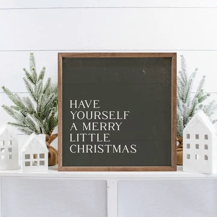 LKM #23 (Lori) Merry Little Christmas SIgn Merry Little Christmas Rustic Sign