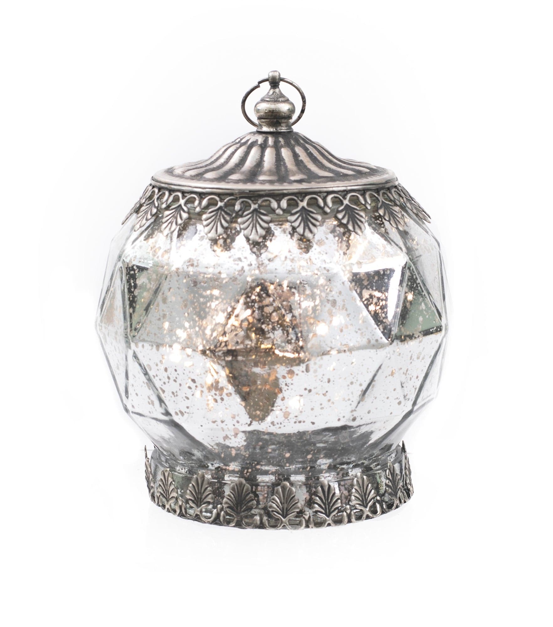 Oak Street Home Decor Metallic Silver LED Octo-Orb