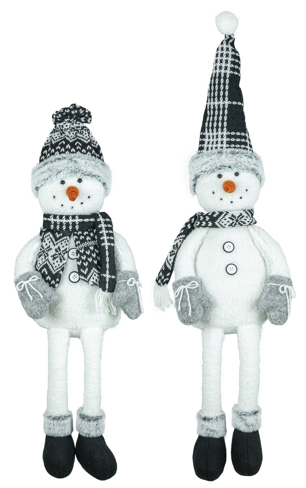 Hannah's Seasonal Decor Midnight Snowman Dangle Leg