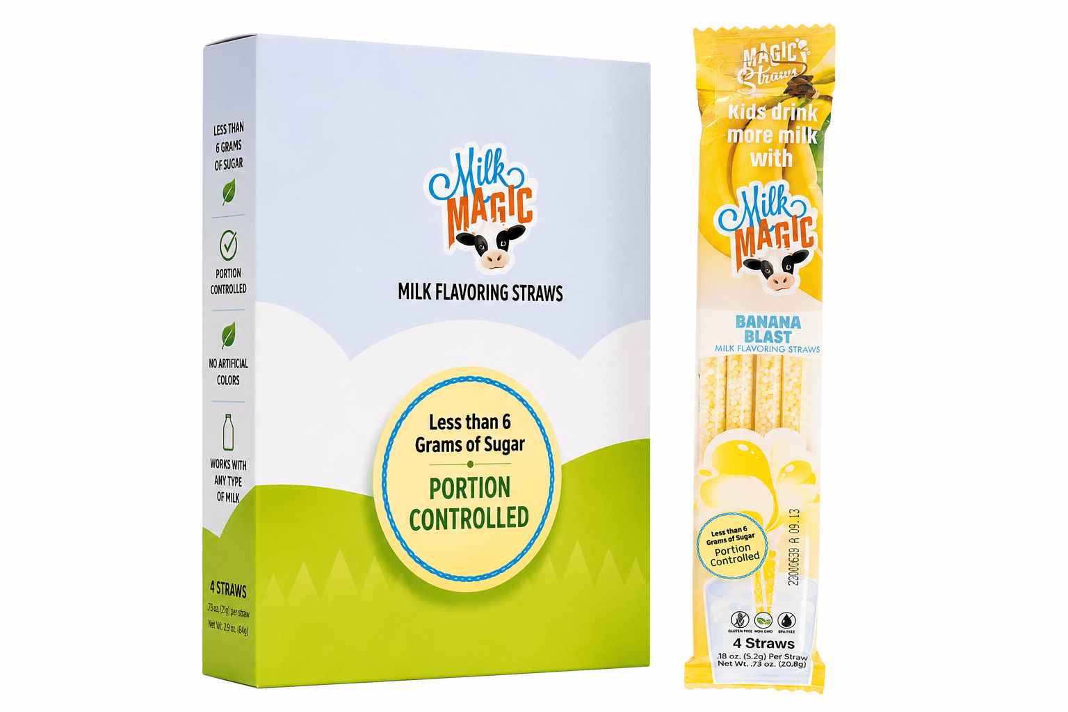 Milk Magic Banana Blast Milk Flavoring Straws
