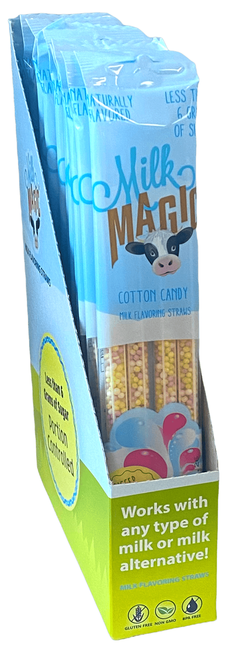 Magic Straws Milk Magic Cotton Candy Milk Flavoring Straws