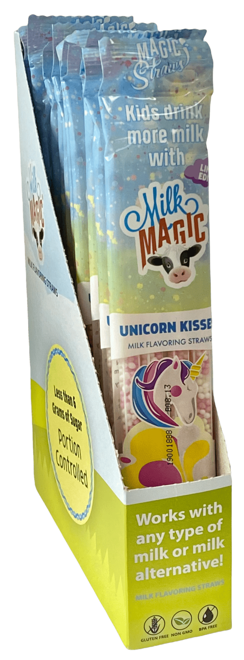 Magic Straws Milk Magic Unicorn Kisses Milk Flavoring Straws