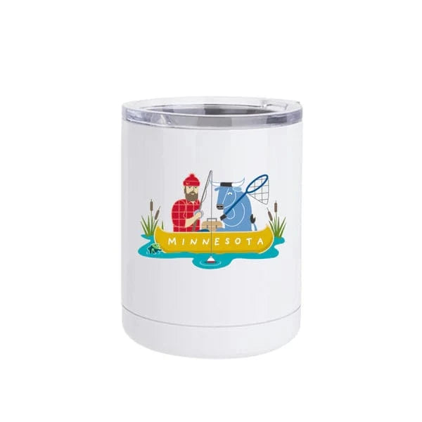 Minnesota Paul Bunyan + Babe Fishing 10oz Tumbler