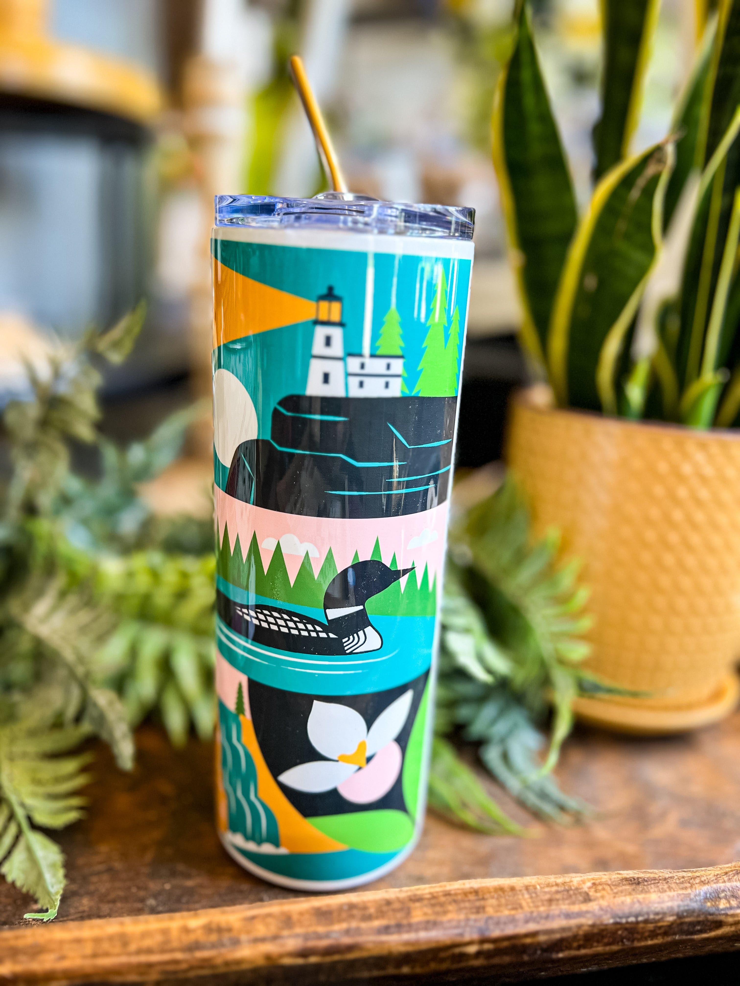 Creative Compass Tumbler Minnesota Squares Tumbler