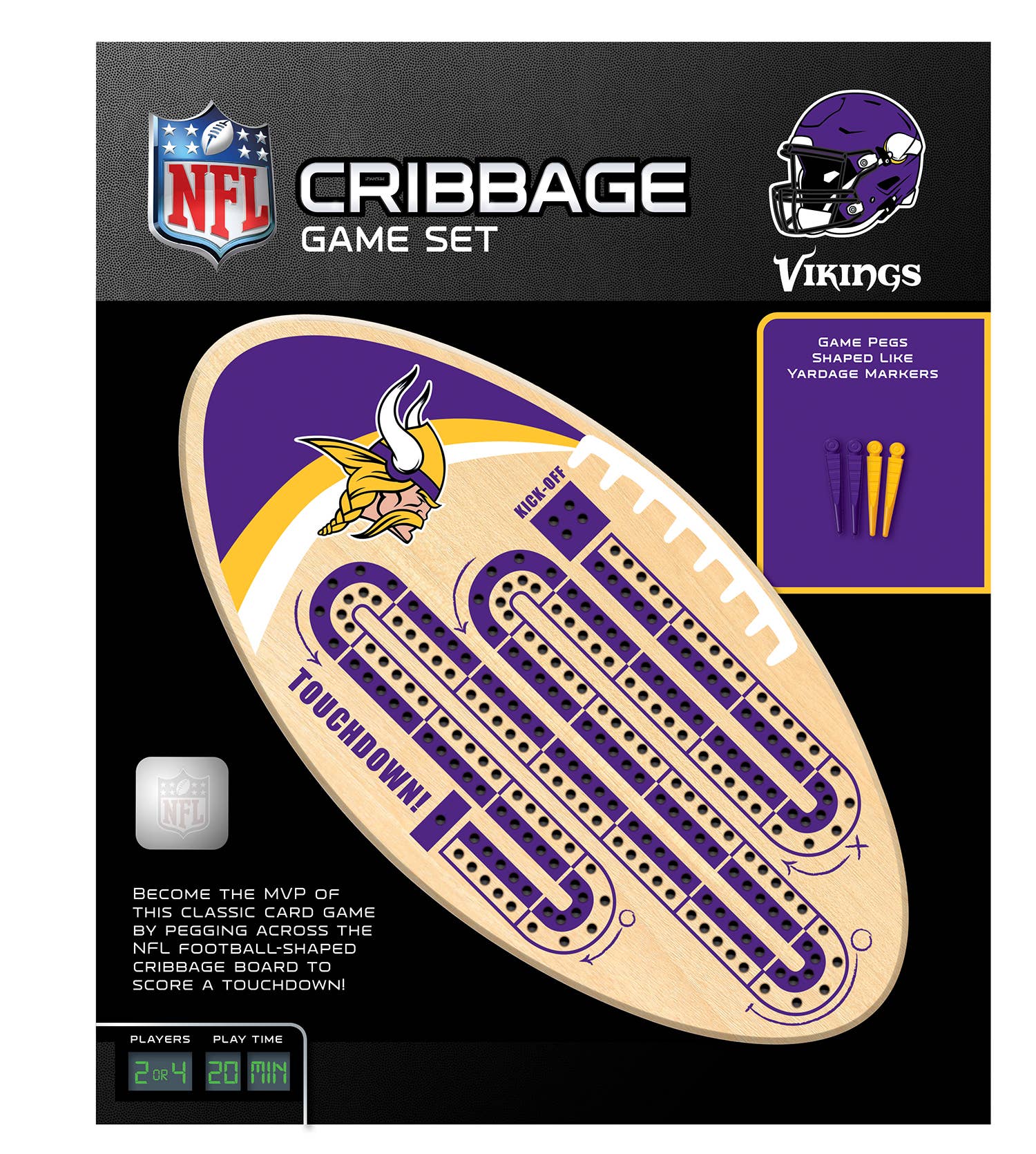 Masterpieces Puzzles Minnesota Vikings Cribbage