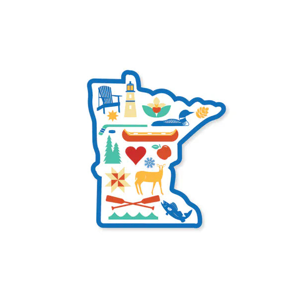 Creative Compass Sticker MN Love Icons Vinyl Sticker