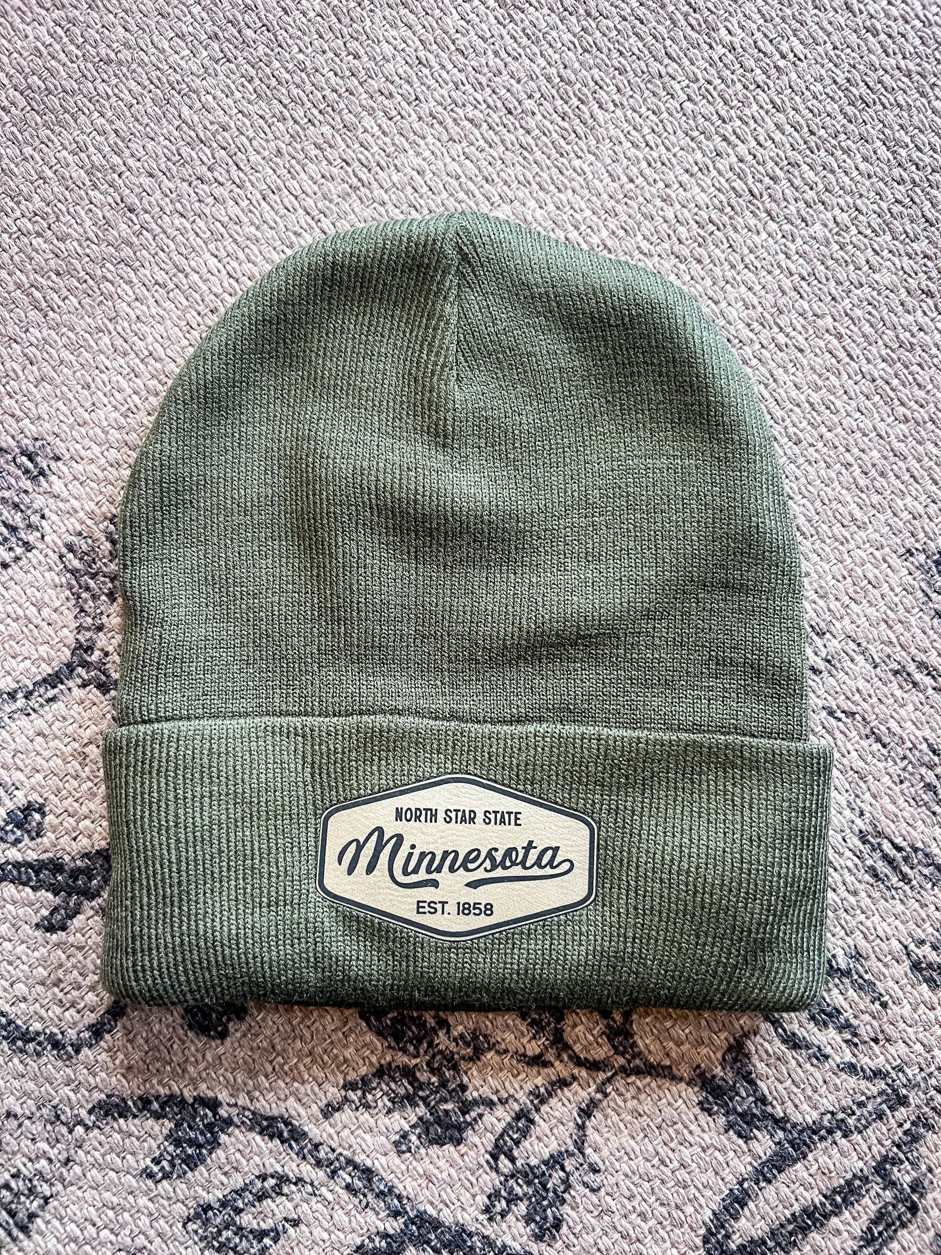 Humble Roots Boutique Beanie MN Olive North Star State Beanie