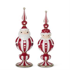 K&K Seasonal Decor Modern Santa & Mrs Claus
