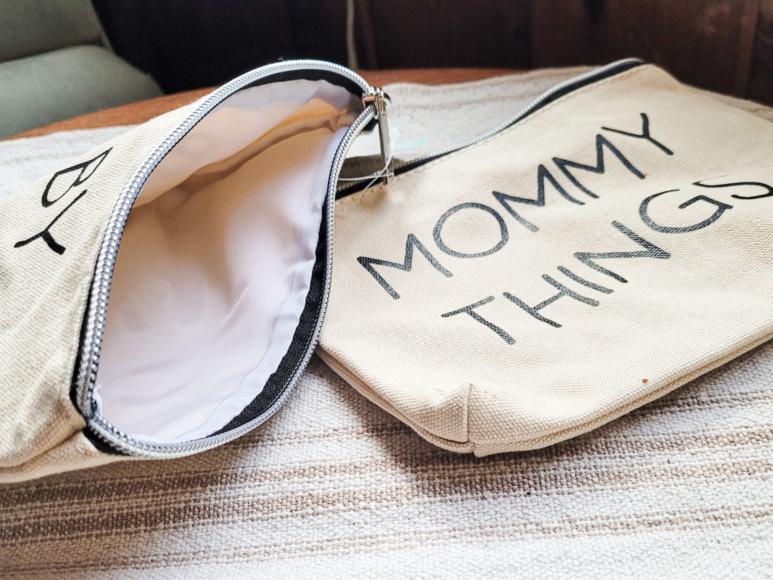 LKM #23 (Lori) Pouches, travel case, travel bag, canvas bag Mommy things, Baby things Matching Bags