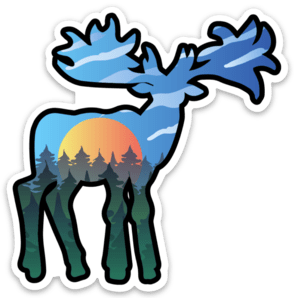 Moose Vinyl Sticker