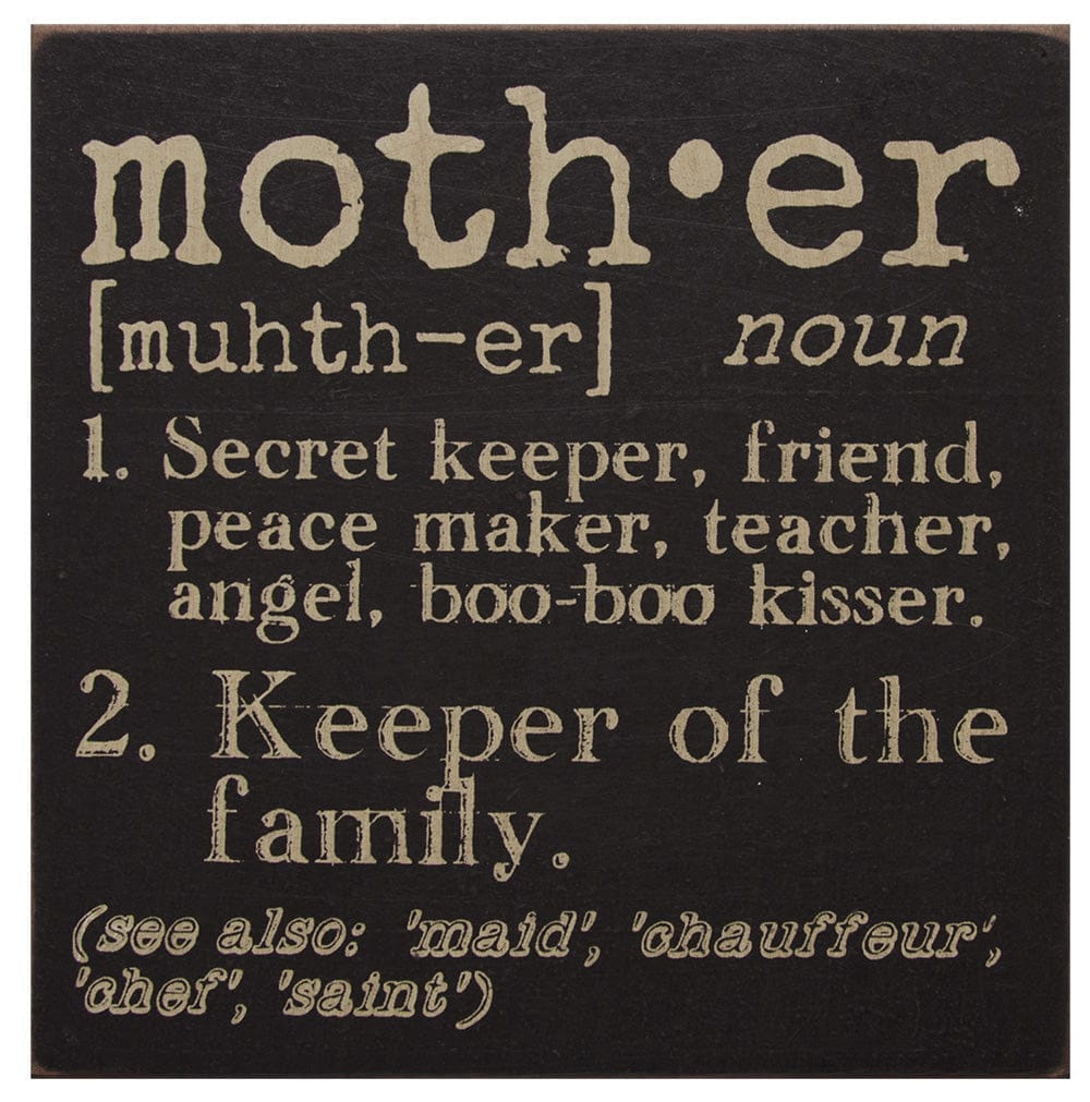 MJJ #8 (Melissa) Box Sign Mother Definition Sign
