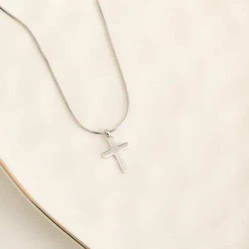 MJJ #8 (Melissa) Necklace Narelle Waterproof Dainty Cross Charm Necklace