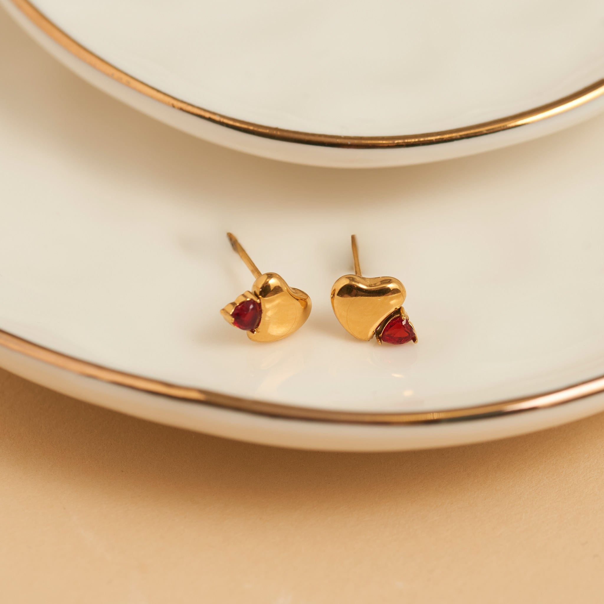 MJJ #8 (Melissa) Earrings Narelle Waterproof Heart Stud Earrings