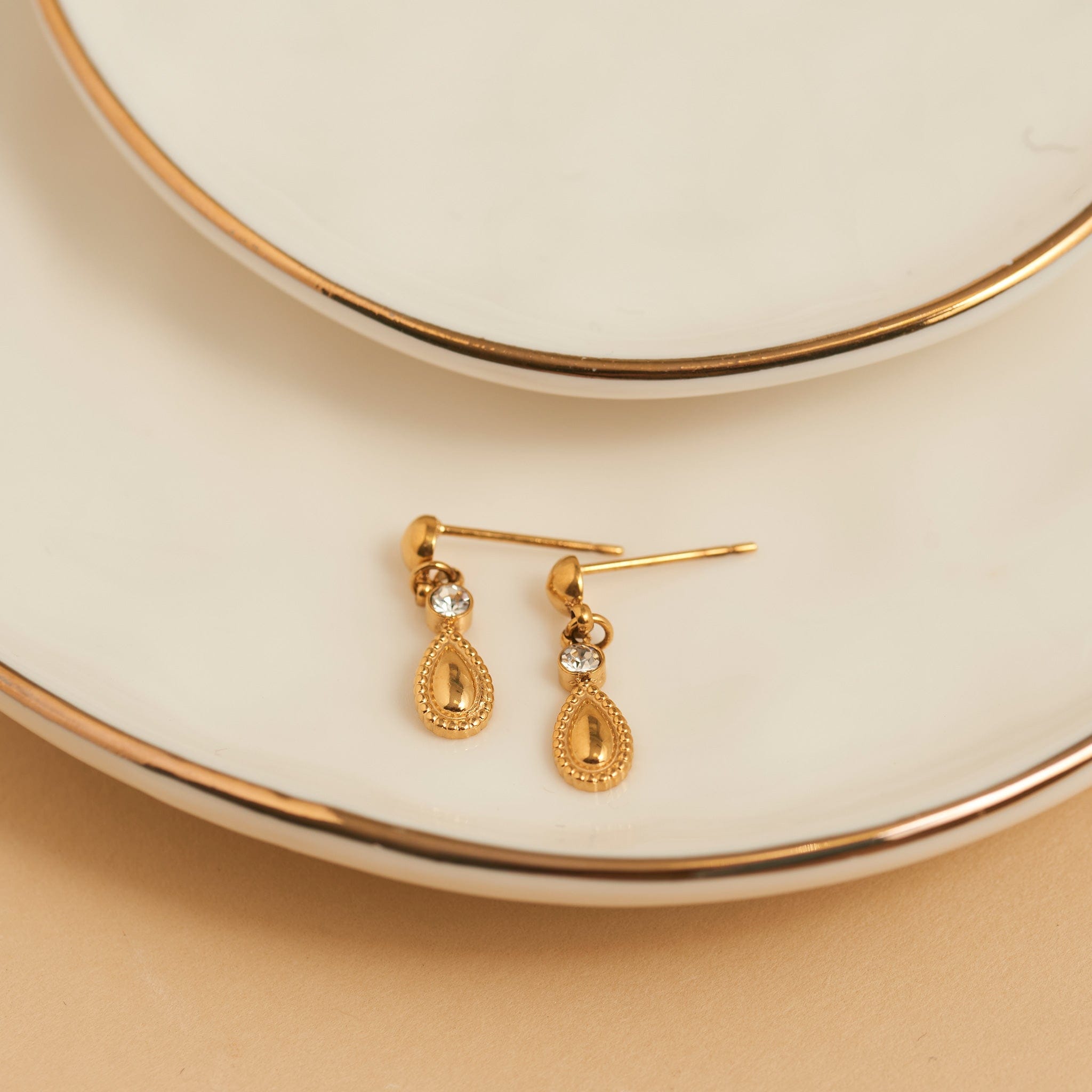 MJJ #8 (Melissa) Earrings Narelle Waterproof Teardrop Dangle Stud Earrings