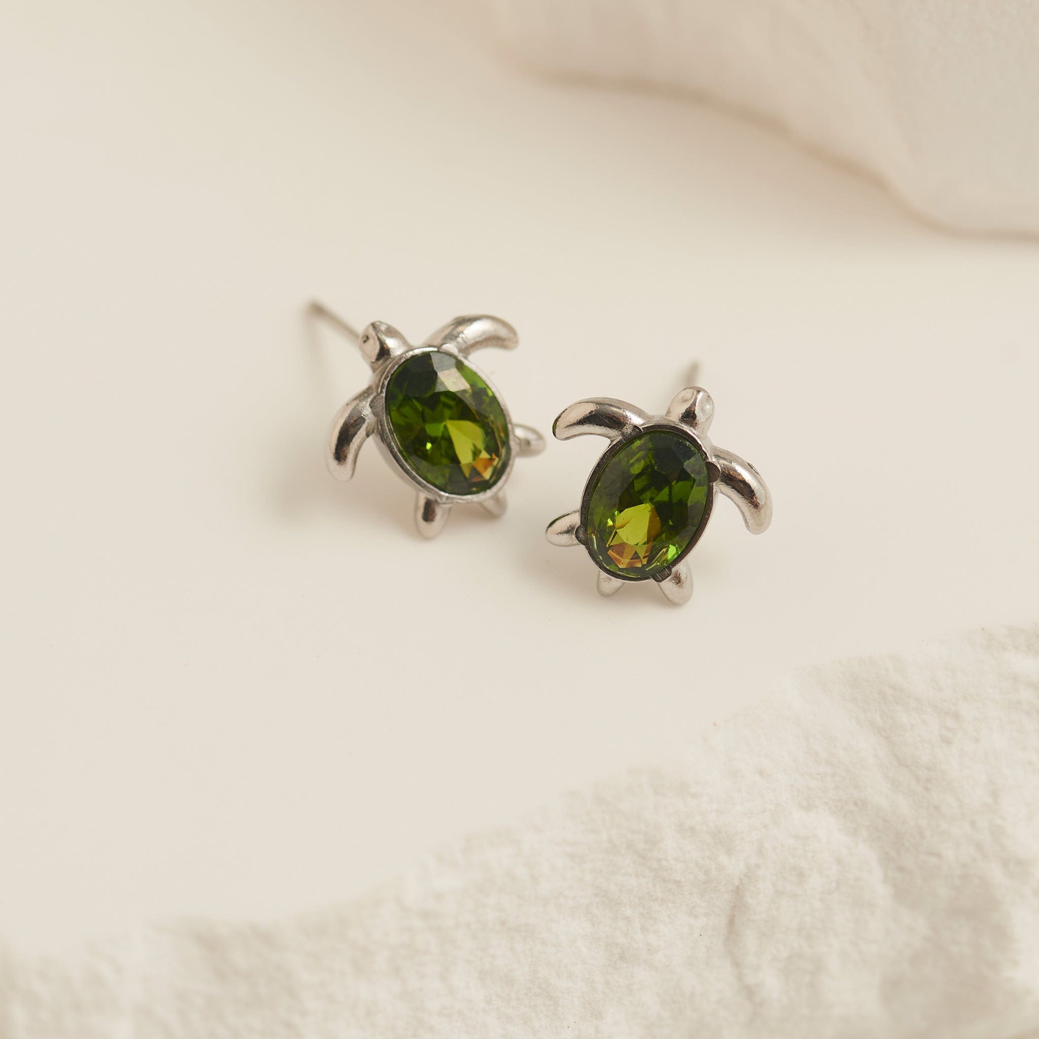 Narelle Waterproof Turtle Stud Earrings Silver