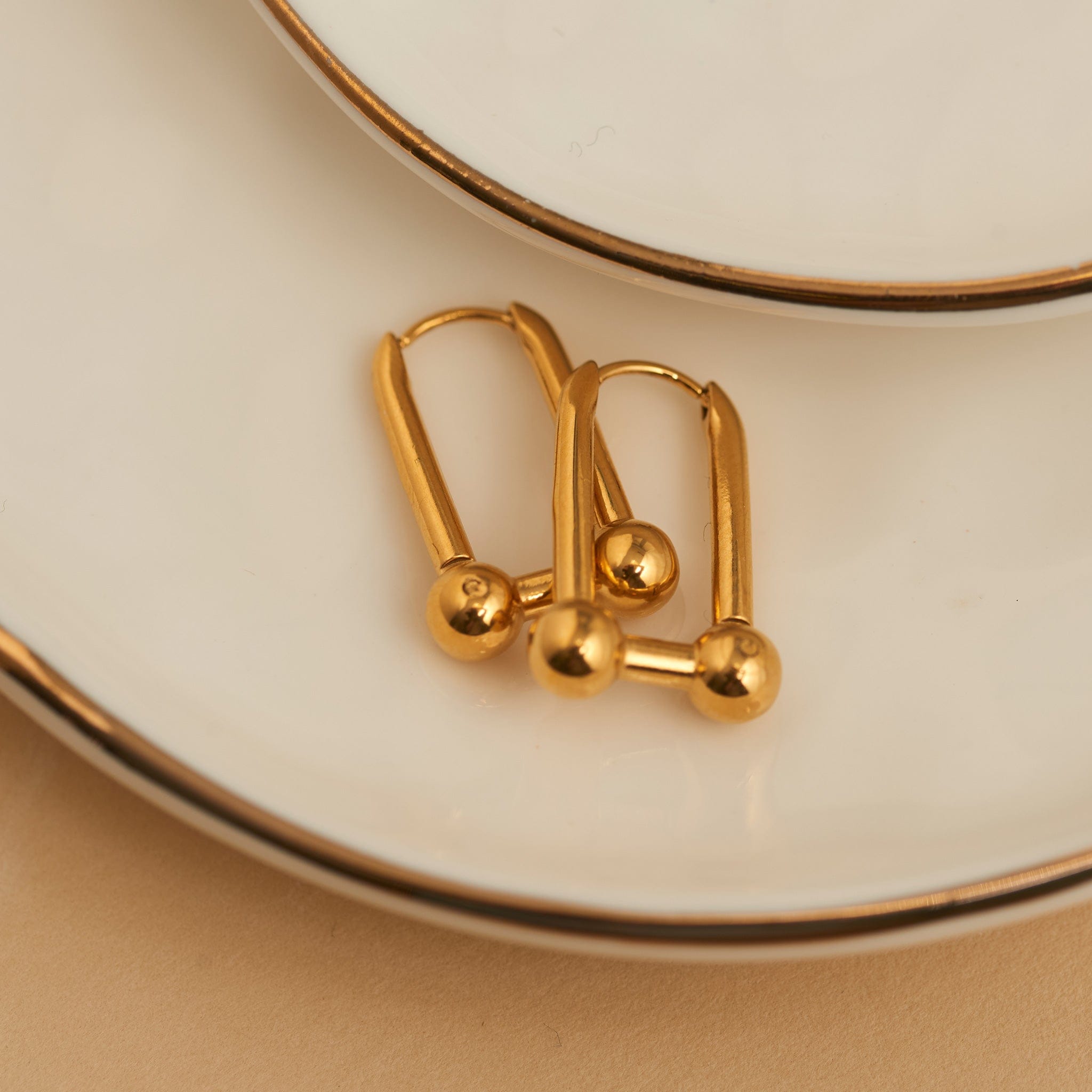MJJ #8 (Melissa) Earrings Narelle Waterproof U-Link Earrings Gold