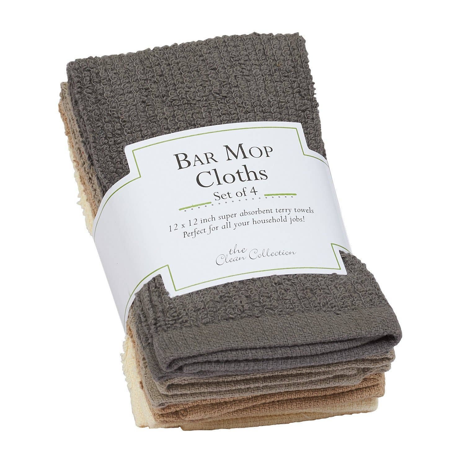 Neutral Bar Mop Dishcloth - Set of 4