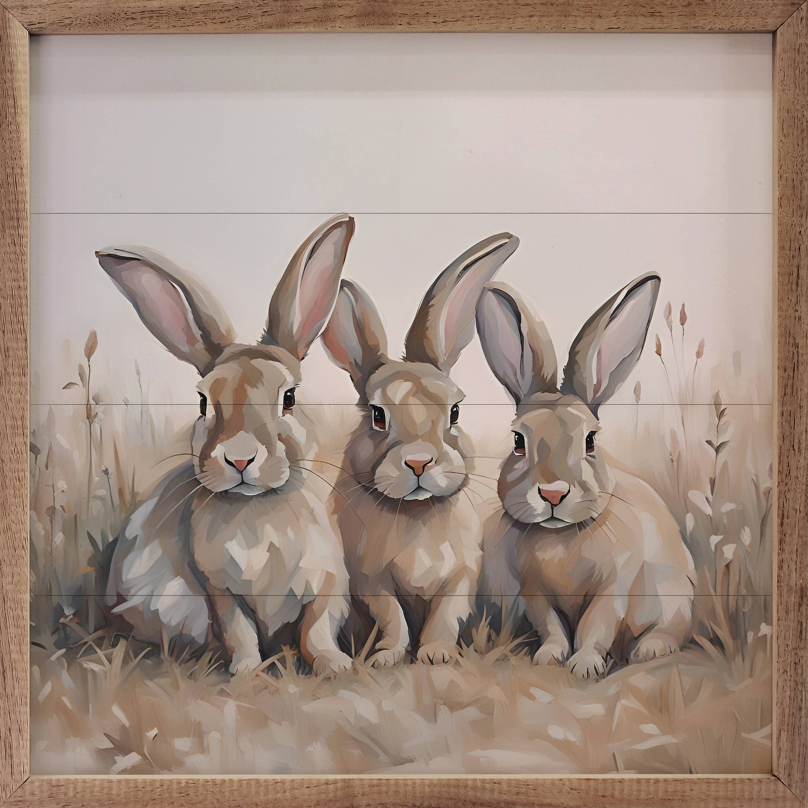 Kendrick Home Neutral Rabbits Trio
