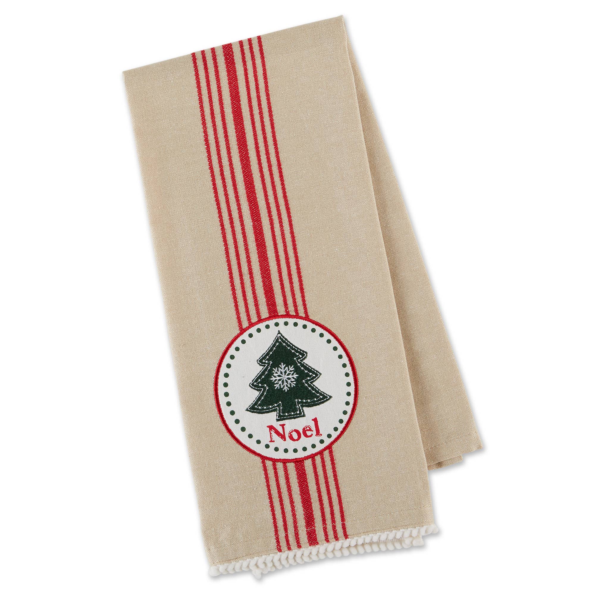 Design Imports Kitchen Towel Noel Tree Embellished Dishtowel