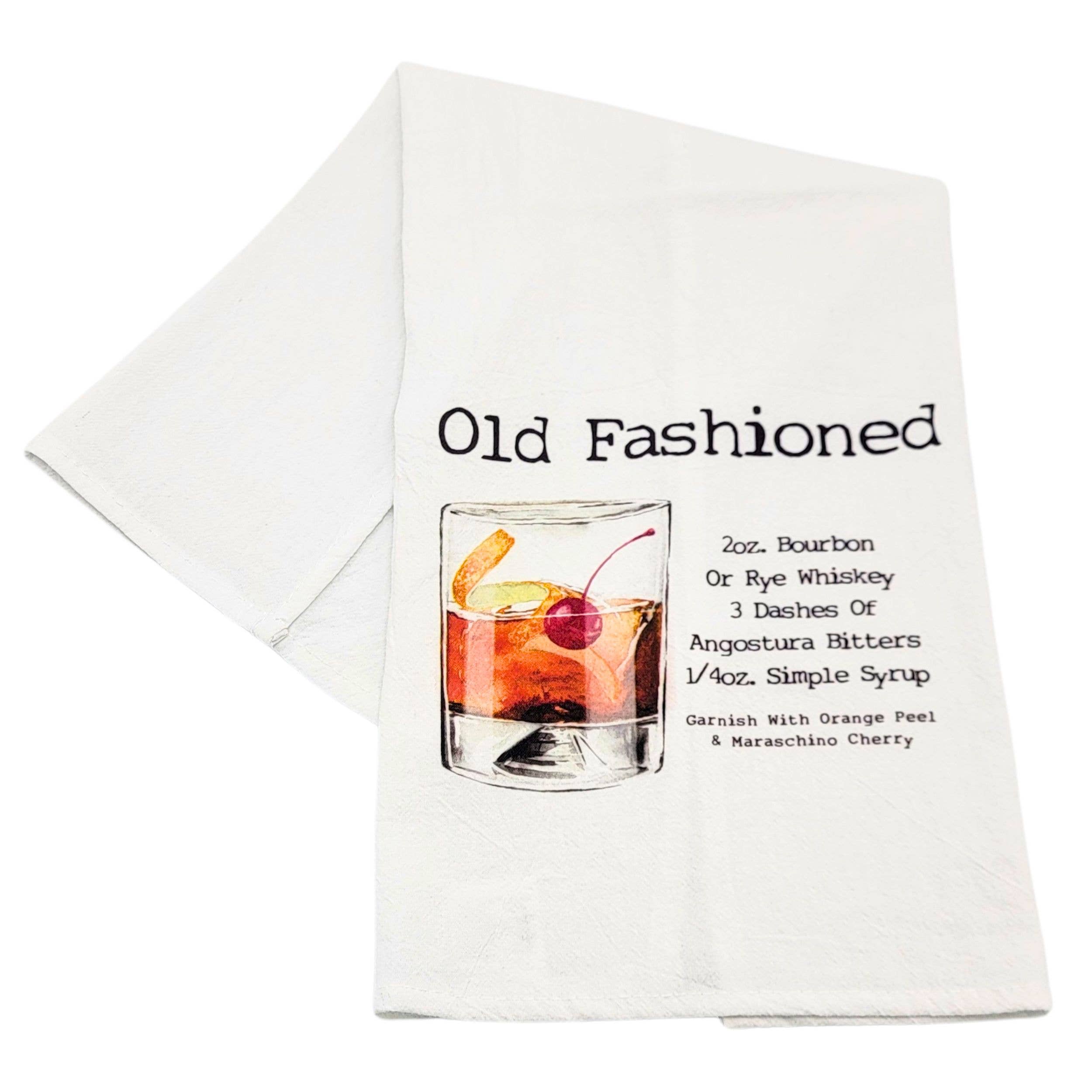 Driftless Studios Old Fashioned Cocktail Bar Towel