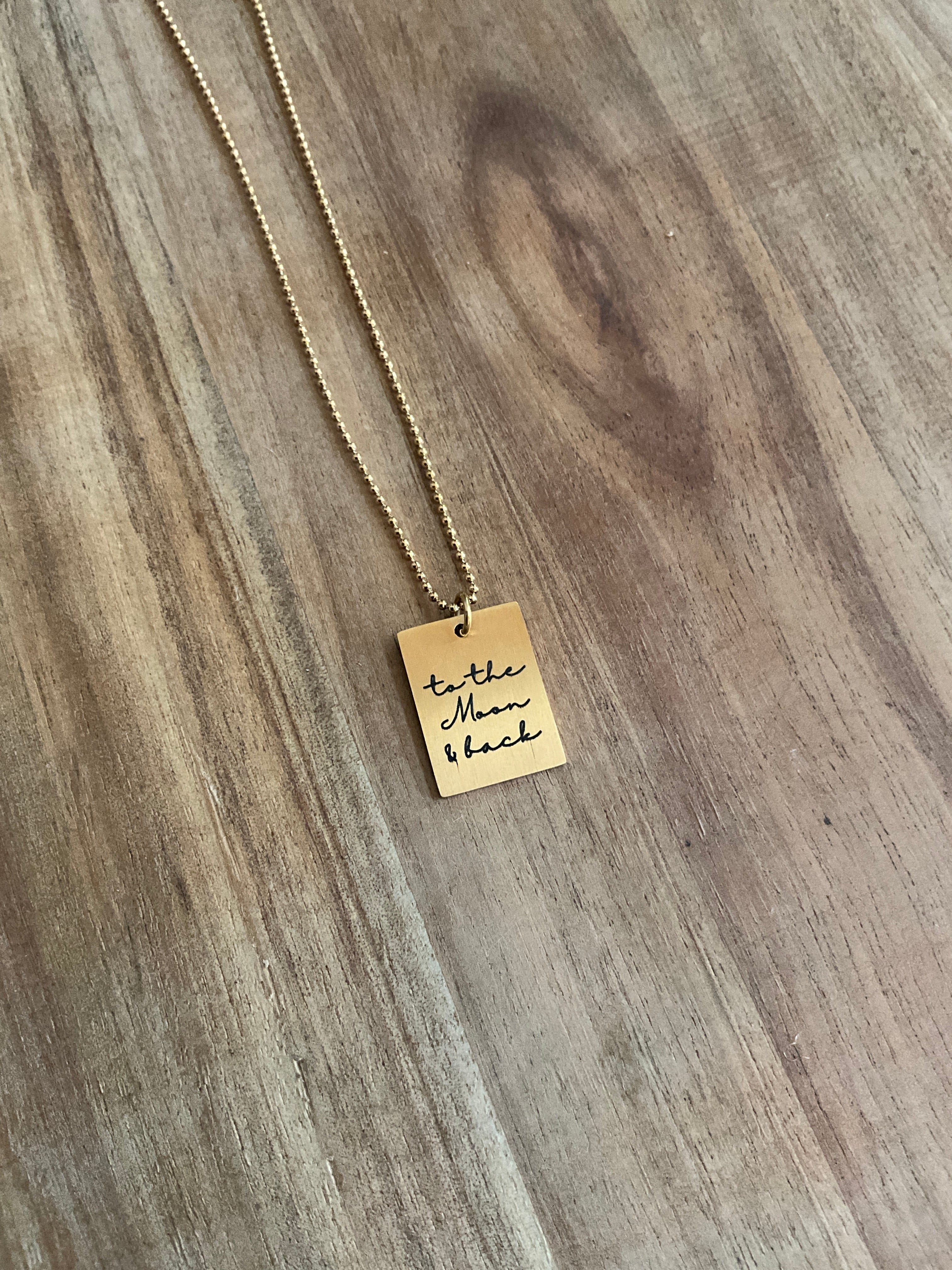 ALH #10 (Amber) Personalized Necklace OLIVIA NECKLACE WITH SIDE HEART CHARM