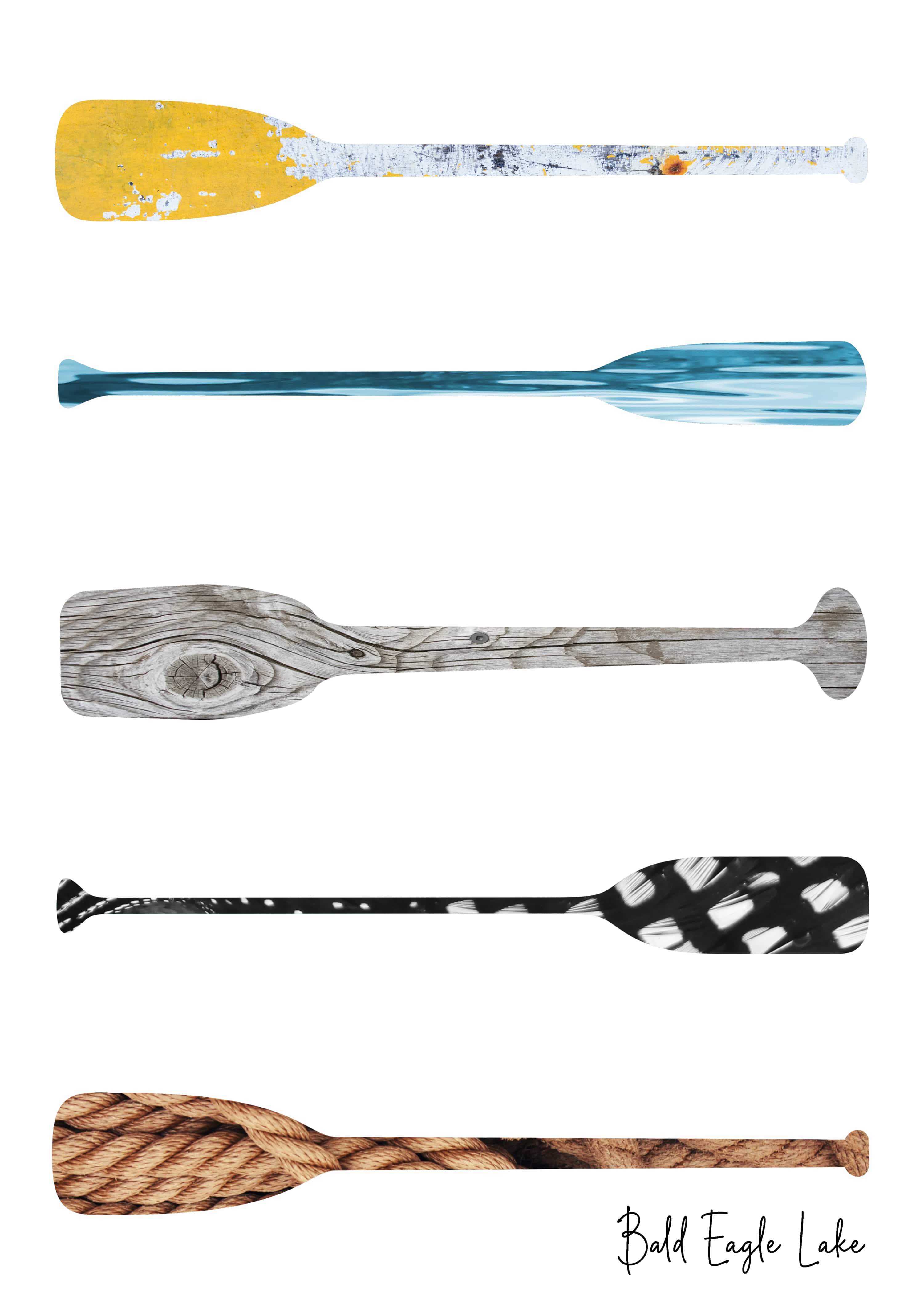 Paddle & Lake Blank Card