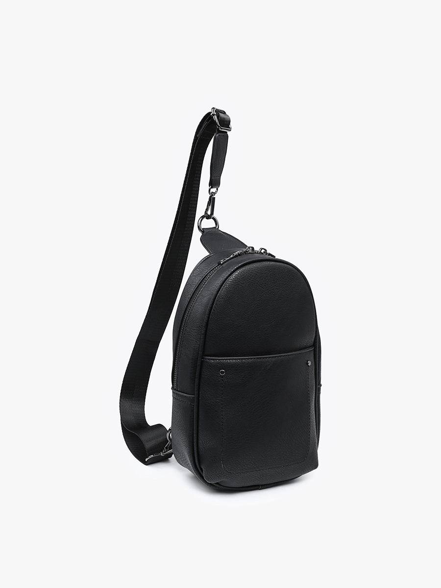 Pamela Sling Bag w/ Double Zip & Removable Strap