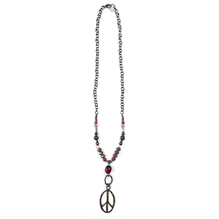 Peace Beaded Necklace