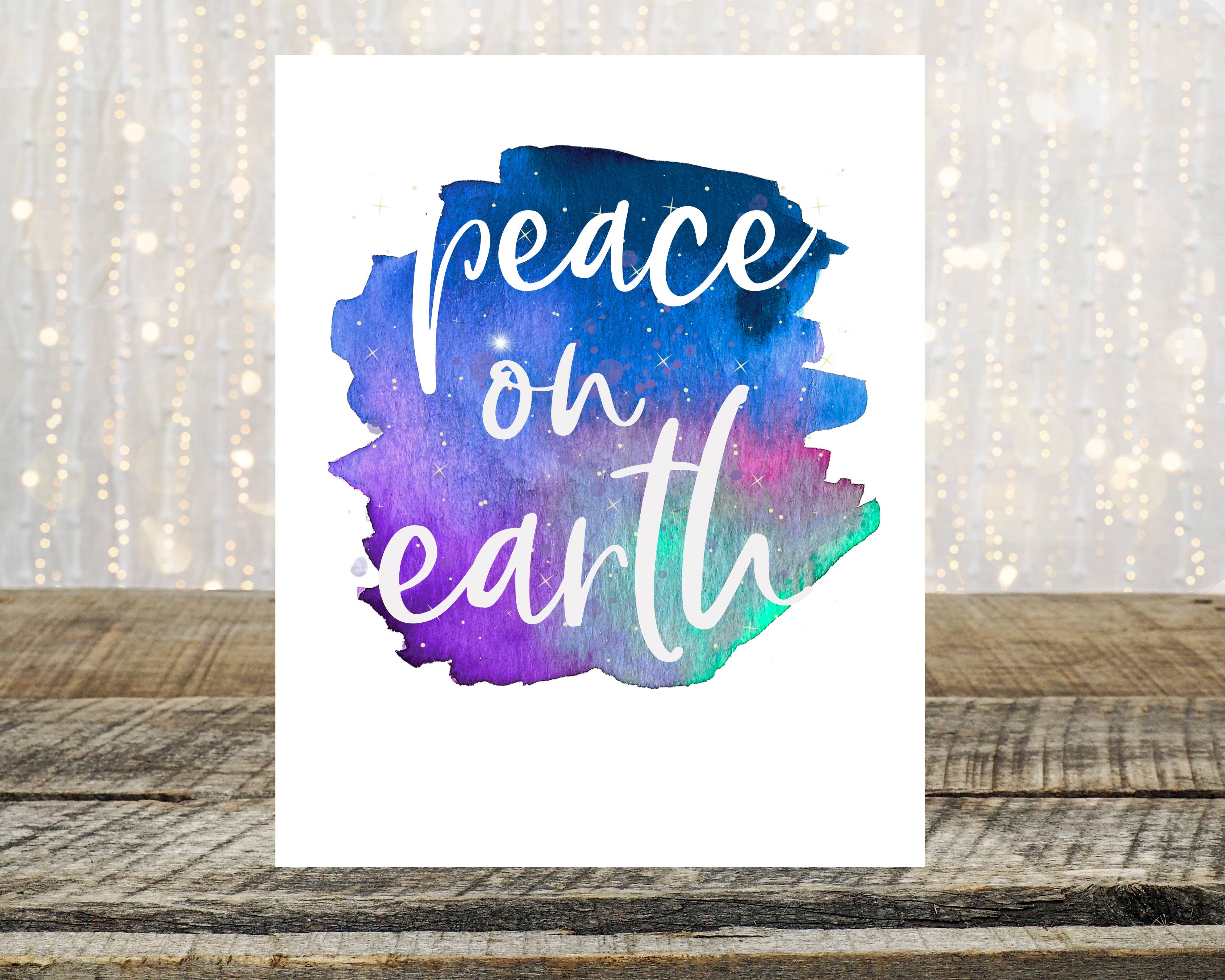 Peace on Earth Holiday Card